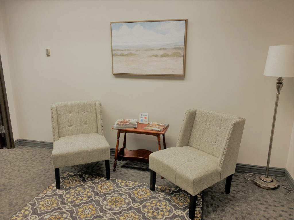 Office waiting room - 3445 N. Causeway Blvd, Metairie, Louisiana 70002 - Kramer Psychiatric Services - Greater New Orleans Psychiatrist